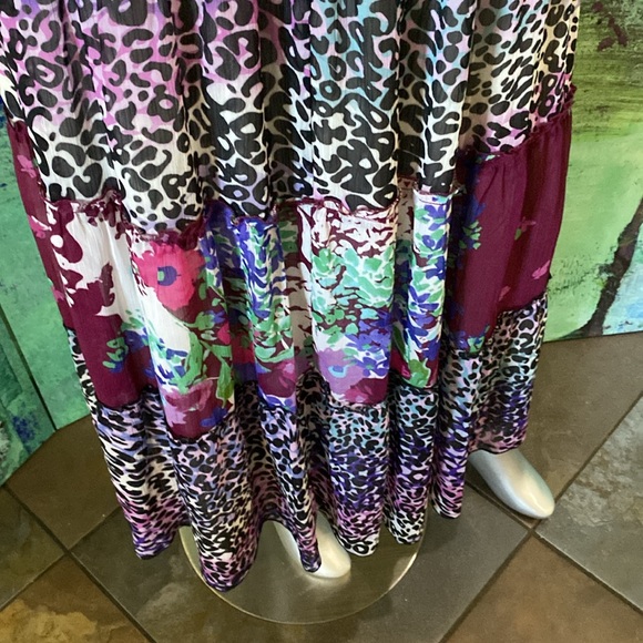 Lapis Bohemian Purple Maxi Skirt - Picture 3 of 7